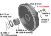 Picture of Rear Wheel Hub Fiber Gasket, B-1183