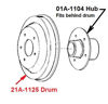 Picture of Brake Drum, 21A-1125