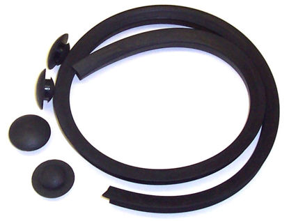 Picture of Rear Frame Horn Cover Rubber Channel & Plug Kit, B-16398