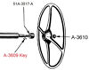Picture of Steering Wheel Key, A-3609