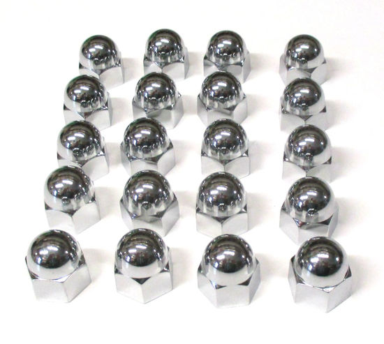 Picture of Chrome Nut Cover Set, CNC-6062-9/16-S