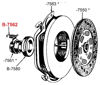 Picture of Clutch Throwout Bearing Hub Return Spring B-7562