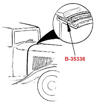 Picture of Firewall To Cowl Seal, B-35336