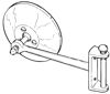 Picture of Outside Door Hinge Pin Mirror, B-17741