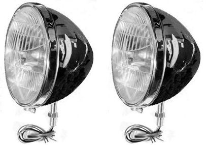 Picture of 6 Volt, 2 Bulb, Headlight Assembly, 40-13000-2S