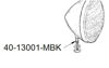 Picture of Headlight Mounting Bolt Set, 40-13001-MBK