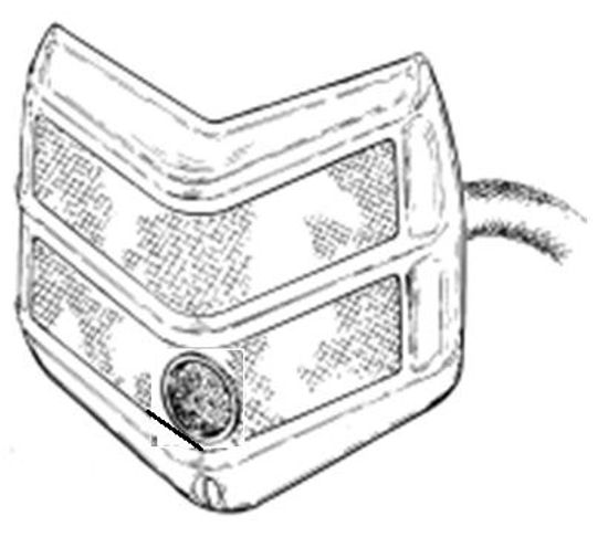 Picture of Taillight Assembly with Blue Dot, 01A-13405-BD