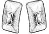 Picture of Rear Bumper Bracket Grommet Set, 11A-17792/3-S