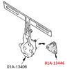Picture of License Plate Bracket Pad, 81A-13446