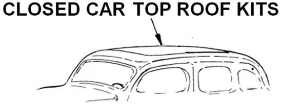 Picture of Sedan Roof Kit, Cobra Grain, VTRK/C124B34