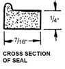 Picture of Top Of Door Seal, 78-7020532