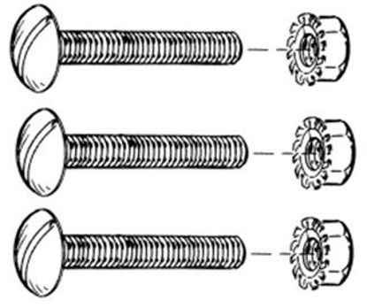 Picture of Door Hinge Screw & Nut Kit, B-80006-C