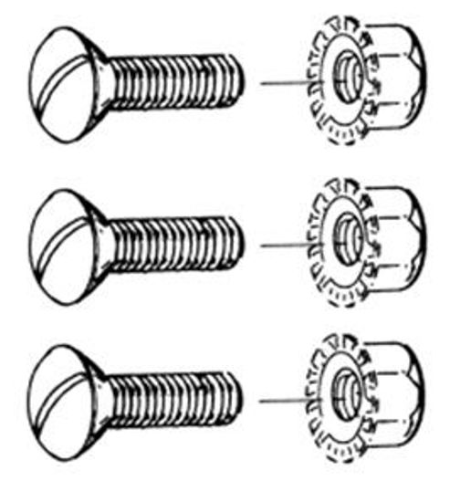 Door Hinge Screw T-Nut, B-801166-C. Joe's Antique Auto Parts