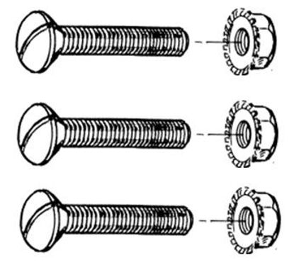 Picture of Door Hinge Screw & Nut Kit, B-803116-C