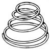 Picture of Door Handle & Window Crank Escutcheon Spring, B-7022624-A