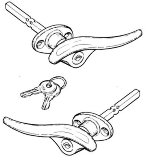 Outside Door Handles, 40702350/1L. Joe's Antique Auto Parts