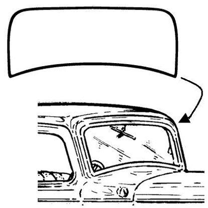 Picture of Windshield Seal, Closed Cars, 1932, B-7003110