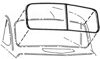 Picture of Windshield Seals, Closed Car, 1940, 01A-7003110-USA