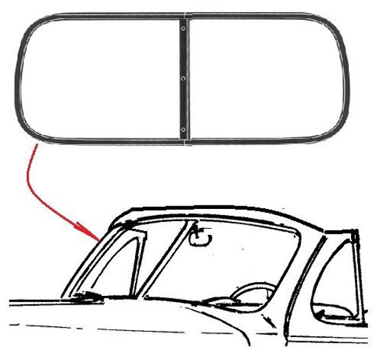 Picture of Windshield Seal, 1941 Conv, 11A-7603110