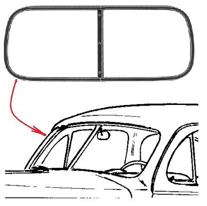 Picture of Windshield Seal, Cars, 1941-1948, 11A-7003110-A