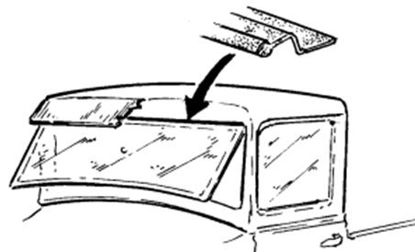 Picture of Windshield Hinge Header Seal, 1928-1934, A-60550