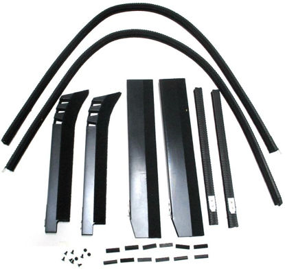 Picture of Front Door Window Channel Kit, 5-W Coupe & Fordor Sedan, 1935-1936, 48-45983-5W/4DA