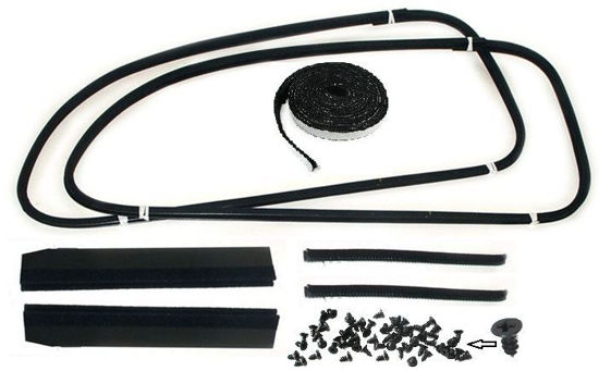 Picture of Front Door Window Channel Kit, Stainless Beads, Tudor Sedan, 1935-1936, 48-45983-2DB-SS