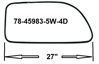 Picture of Front Door Window Channel Kit, Original Style, 1937-1939, 78-45983-5W/4D