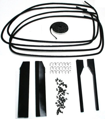 Picture of Front Door Window Channel Kit, Stainless Steel Bead, Tudor Sedan & Club Coupe, 1937-1939, 78-45983-2D-SS