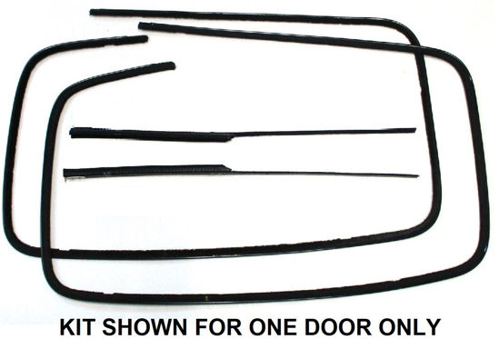 Picture of Rear Door Window Channel Kit, Fordor Sedan, Original Style, 1941-1942, 11A-56791