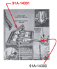 Picture of Battery to Solenoid (-Negative) Cable, 91A-14300