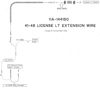 Picture of License Light Wire Extension,  Coupe/Conv, 11A-14415C