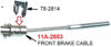Picture of Front Hand Brake Cable, 11A-2853-D