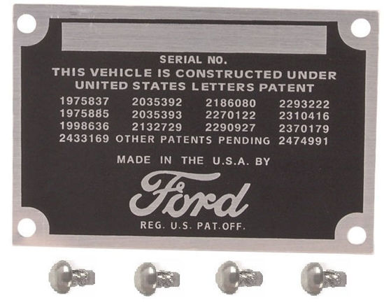 Picture of Patent Plate,  7C-14001