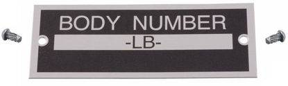 Picture of Body Number Plate, 1933-1934, 40-14002