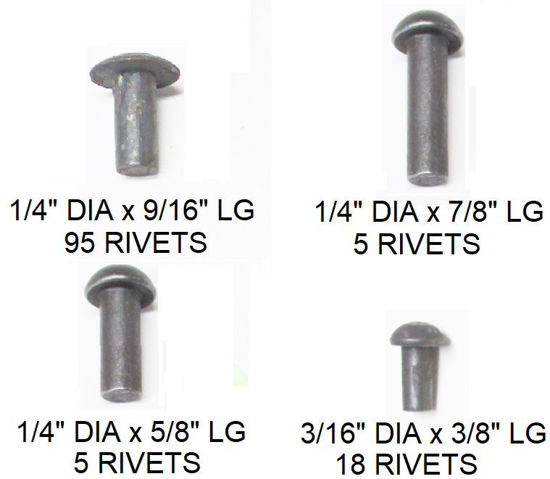 Picture of Bed Mounting Rivet Kit, 1931-1956, A-99017