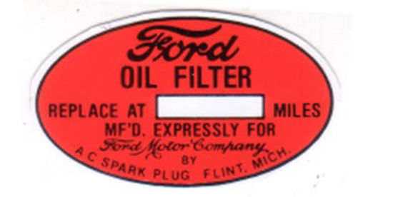 Picture of AC Oil Filter Decal , 1935-1949, DF5