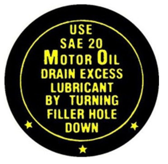 Picture of Fan Blade Oil Decal, 1942-1948, DF27