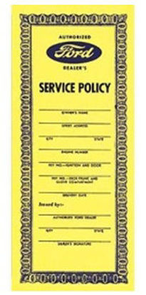 Picture of Service policy, 1939-1940, DF8