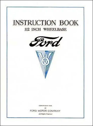 Picture of Instruction Book/Owner's Manual, 1934, VB11