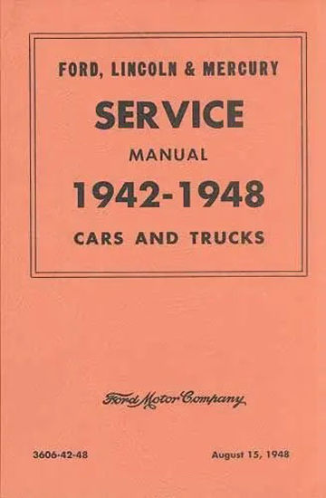Picture of Ford, Lincoln Mercury Service Manual, 1942-1948, VB244