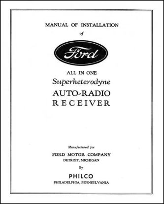 Picture of Radio Installation Handbook, 1933-1934, VB150