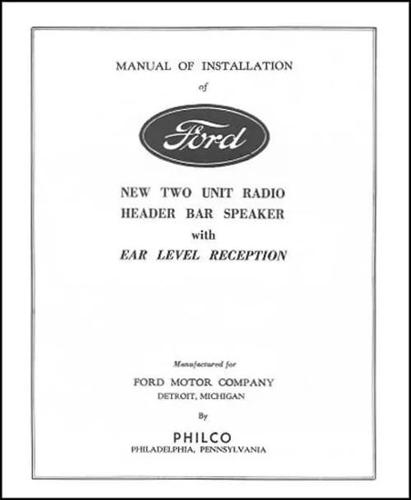 Picture of Radio Installation Handbook, Late 1936, VB152