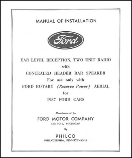Picture of Radio Installation Handbook, 1937, VB153