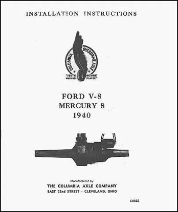 Picture of Columbia Rear Axle, 1940, VB93