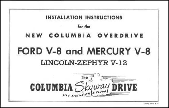 Picture of Columbia Rear Axle, installation instructions, 1941-1948, VB96