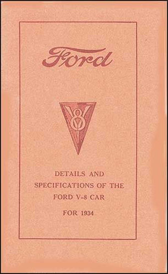 Picture of Detail & Specification Book, 1934, VB5