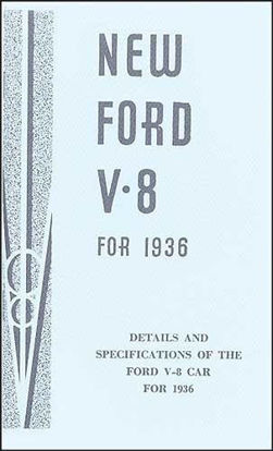 Picture of Detail & Specification Book, 1936, VB8