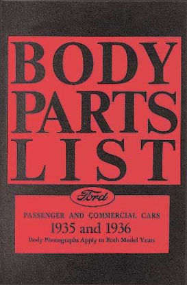 Picture of Chassis & Body Parts Book, 1935-1936, VB35
