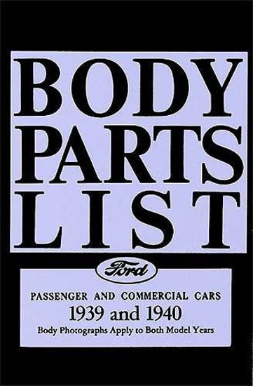 Picture of Chassis & Body Parts Book, 1939-1940, VB39